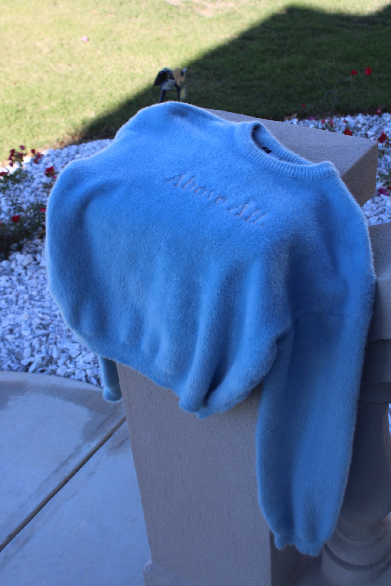 Trust Yahweh Mohair Sweater- Blue